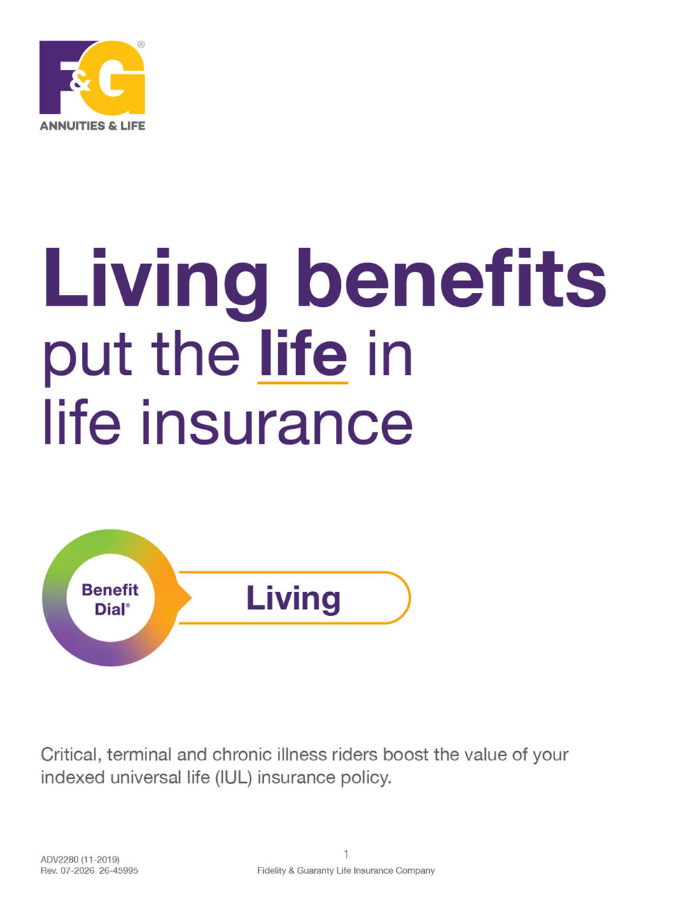 Living benefits put the life in life insurance