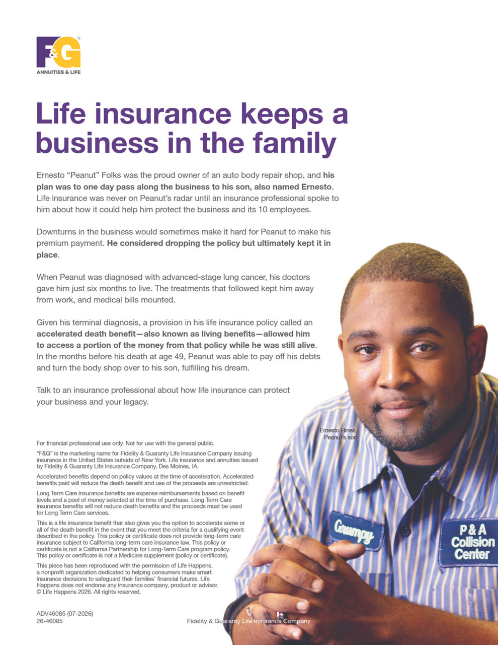 Life insurance keeps a business in the family